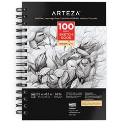 Artistic Sketch Pad 5.5×8.5 Inches 100 Sheets Ideal for Drawing and Illustration