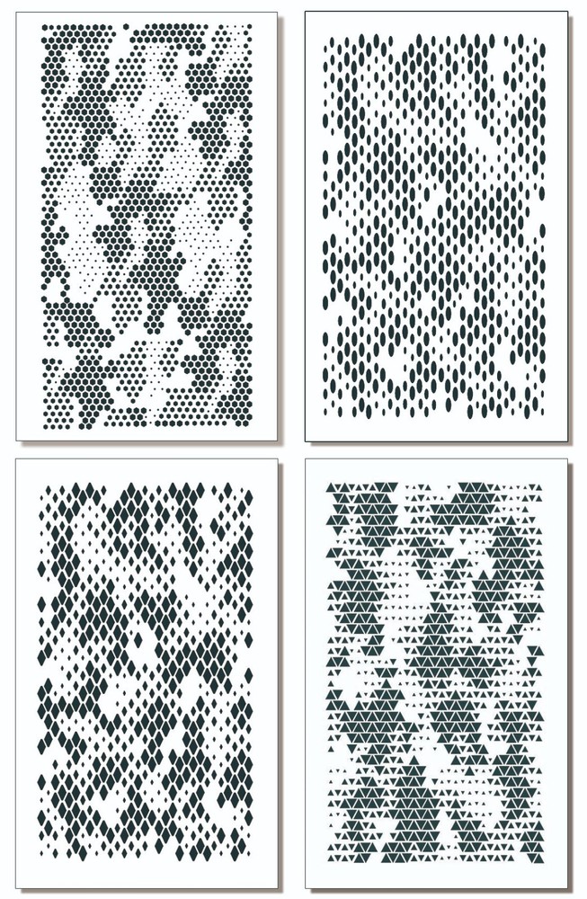 Mylar Camouflage Stencils Duck Rifle Gun Airbrush Spray Paint Mask TAC CAMO 4pk