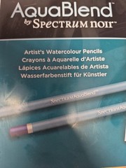AquaBlend by Spectrum Noir Artist’s Watercolor Pencil Set Primaries 24 piece NEW