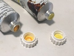 Grumbacher Pre-Tested Oil Paint Cadmium Yellow Pale & Medium 37 ml Vtg Lot of 2