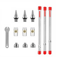 1 Set Stainless Steel Airbrush Nozzle Needle Parts for Airbrushes Spray Gun