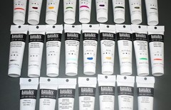 25 Different Colors Liquitex Heavy Body Acrylics – 2 oz Tubes – Retail $273.10