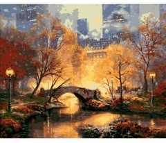 Paint By Numbers Manhattan Autumn Landscape Kit For Adult 40CMx50CM Canvas