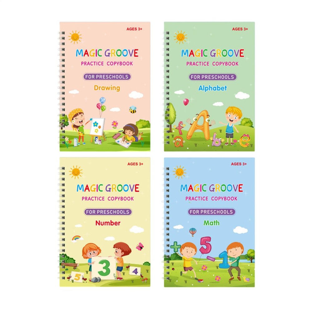 Writing Practice For Kids Age 3-5 Children’s Magic Copybooks Grooved useful