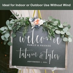 Easel Stand for Wedding Sign Poster 63” Instant Display Floor Adjustable Met…