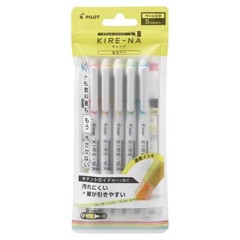 PILOT Kirena 5C 01 Basic Highlighter Marker, 5 Pieces, SKIW15C1