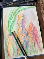 36 Watercolour Pencils Artist Set Water Soluble Colour Pencils Metal Tin Gift