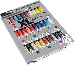 Fine Oil Painting Kit 30x20ml Tubes Assorted Colors Professional Quality