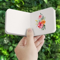 3.1×3.1 Inch 110lb/230gsm ColdPressed Watercolor Journal Pad 44 Sheet 2 PCS