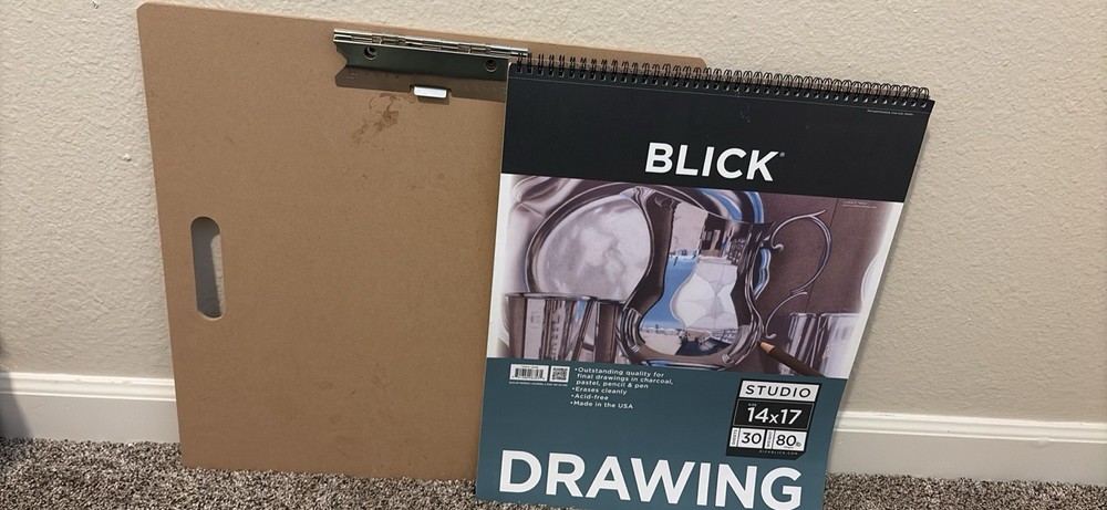 Blick Studio Drawing Pad Spiral Bound 14 x 17 in, 30 Sheets, 80 lb