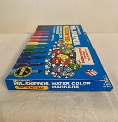 Sanford Mr. Sketch Scented Water Color Markers Set of 12 Nontoxic 1991 Sealed