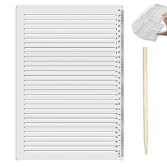 Line Stencil Straight 0.35inch Spacing Plastic transparent