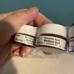 Reborn Genesis Heat Set Paints Original Formula Lot Of 3 Red Paints Jars