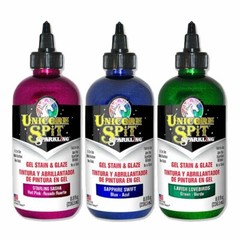 Unicorn SPiT Sparkling – Gel Stain & Glaze – 8oz Galaxy Sparkle Collection –
