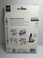 Zebra Doodlerz Dual Brush Pens 12/Pkg-Assorted