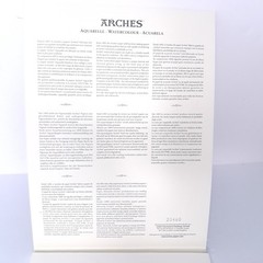 NEW Arches Aquarelle Watercolor Block High Quality Grain Fin Cold Pressed 9″x12″