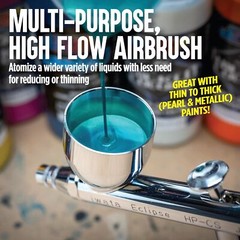 Iwata Eclipse HP-CS Airbrush – Gravity Feed Dual Action, High-Flow Atomization..