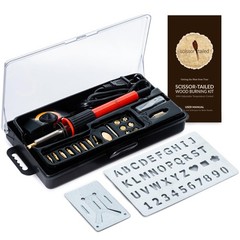 Wood Burning Kit 22PCS, Adjustable Temperature Pen with 18 Tips&Accessories A…