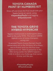 Toyota paint by numbers kit Toyota GR010 Hybrid