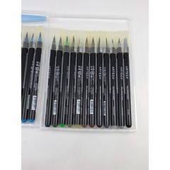 Arteza Real Brush Pens 24 Colors Premium Watercolor Markers with Water Brush Pen