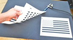 4 PACK Spray Airbrush Painting Stencils United States Flag Stencils American