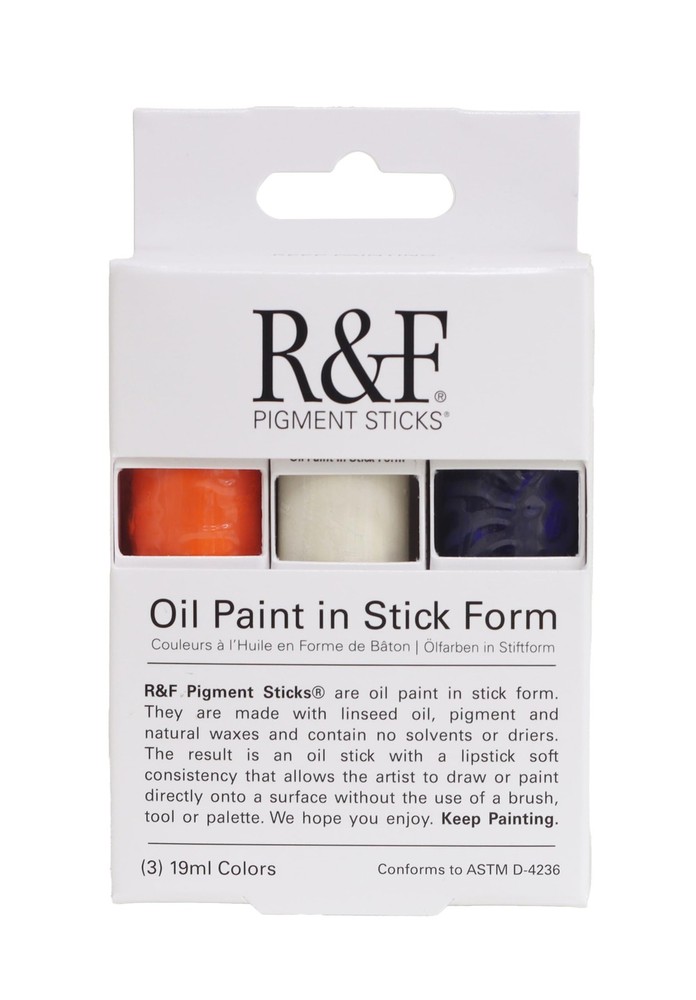 Handmade Paints – Professional Oil Pigment Stick, Trial Set of 3 19ml