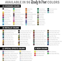 32oz Ready-to-Pour Copper Penny Metallic Acrylic – Ideal for Canvas, Wood & More
