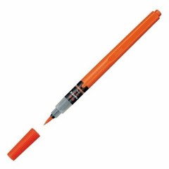 Pentel Brush Pen Vermilion Black Gray Ink Medium Tip Choose from 3 colors