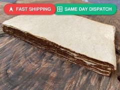 Wanderings Handmade Vintage Deckle Edge Blank Paper – 5.8″ x 8.3″ A5 – A5…