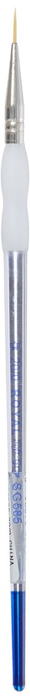 Soft-Grip Golden Taklon Script Liner Brush-Size 20/0 20/0, Clear