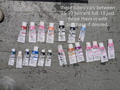 Holbein Acryla Gouache Paint Tubes Assorted Colors. Full Tubes Unused