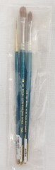 3 PC Royal Pure Red Sable Paint Brush Set – Paint Brushes Sizes 10/0, 6, 8