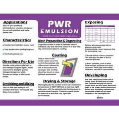 Ecotex® PWR Screen Printing Emulsion (Pint – 16 Fl Oz (Pack of 1), Purple