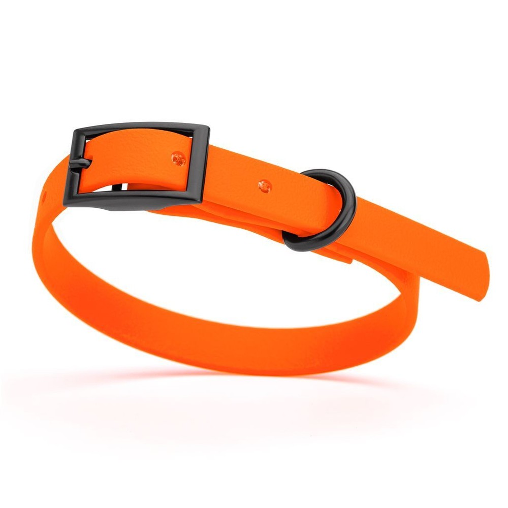 Dog Pet Waterproof Collar – W1/2″ x L9″-12″ – Hunter Orange