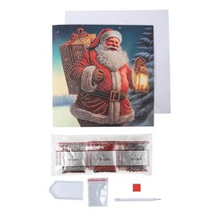 CraftBuddyUS CCK-32XM154: Bringing Joy Crystal Art Card Kit 18x18cm