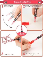 Creative 12-Color Glitter Marker Set for Doodling, Journaling & Scrapbooking Fun