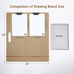 23″ X 26″ Oversized Artist Sketch Tote Board – Lightweight Hardboard Drawing Boa