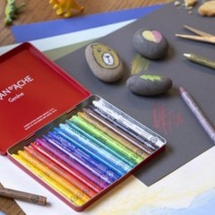 Neocolor I Water-Resistant Wax Pastels, 15 Colors