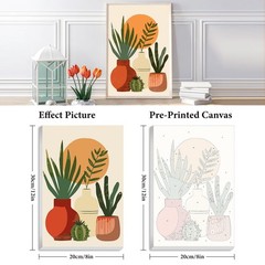 Framed Paint by Numbers Kit for Adults Beginner & Kids Ages 8-12, Easy Plan