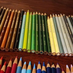 Set of 59 Venus Spectracolor ALL DIF COLORS Colored Pencils Lot Vintage RARE Art