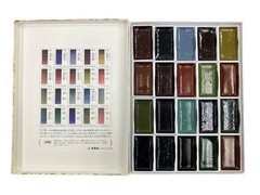 [US Tax Paid] Kobaien Saiboku Gansai Sumi 20 Color Ink-Based Watercolor JP NEW