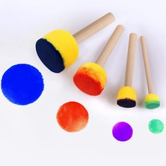 30 Pcs Round Sponges Brush Set, Round Sponge Brushes for Painting, Paint Spon…