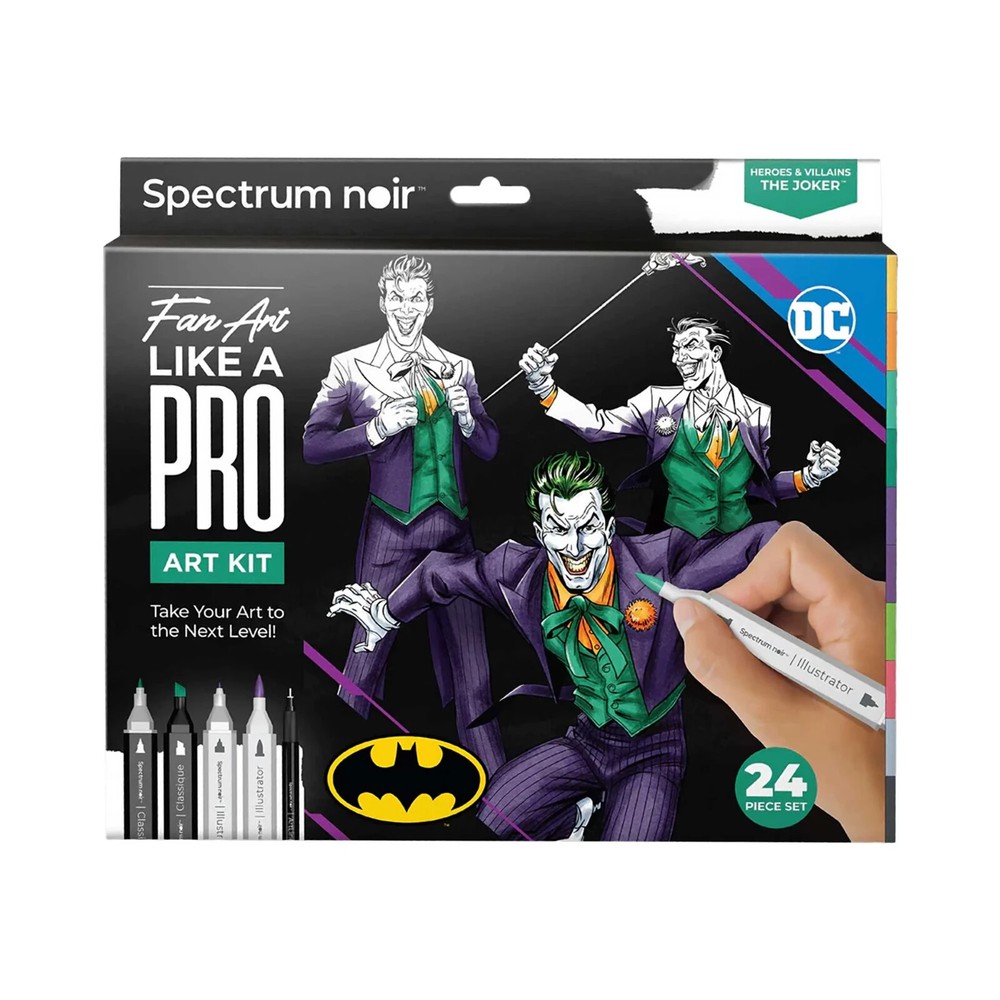 SPECTRUM NOIR – Fan Art Like a Pro Art Kit – THE JOKER