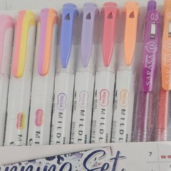 Zebra Goal Planning Set 18 Ct Midliners Sarasa Clip Blen Retractable NIP