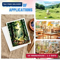 30 Sheets Cold Press Watercolor Paper 8.5×11 Inch, 140lb/300GSM Heavyweight Acid