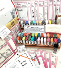 Ginger’s Cameo K002 1/2 KIT PLUS~40 Cameo Acrylic Ballpoint Fabric Paints & MORE