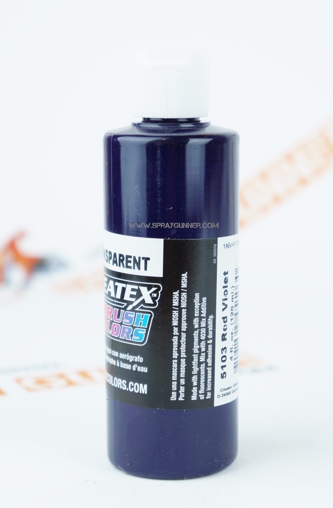 Createx Airbrush Colors 5103 Transparent Red Violet 4oz. water-based paint