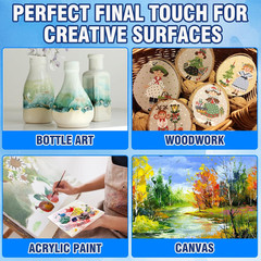 Acrylic Varnish, Gloss Varnish for Acrylic Painting, Non-Yellowing, Resists Crac