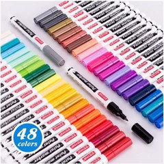 AP Certified Paint Markers, Extra Fine Point, 48 Colors