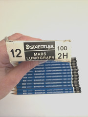 Staedtler Mars Lumograph 100 2H Pencils – One Dozen in Box